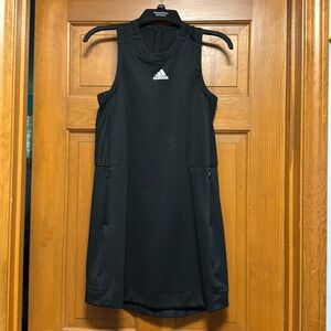 Adidas Black Sleeveless Sports Dress. Draw cord in back gives the perfect fit.